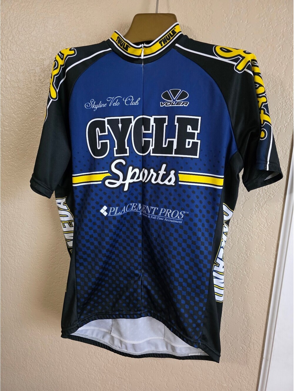 Voler Skyline Velo Club Cycle Sports Cycling Jersey Large Made in USA